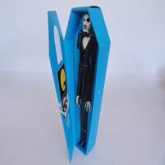 Jack Skellington Figure in Turquoise Coffin